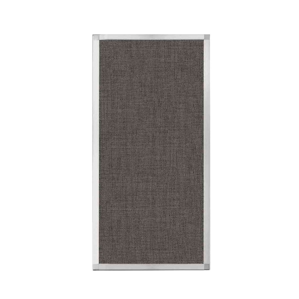 Hush Panel Configurable Cubicle Partition 2' x 4' Mocha Fabric